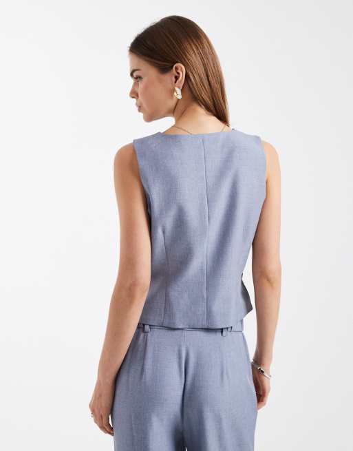 ONLY - Veston d'ensemble ajusté - Indigo vintage, 4 de 4