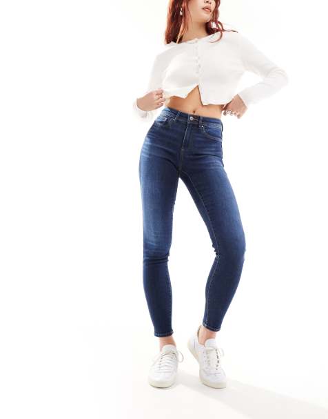 Only – Wauw – Ciemnoniebieskie obcisłe jeansy - view 1