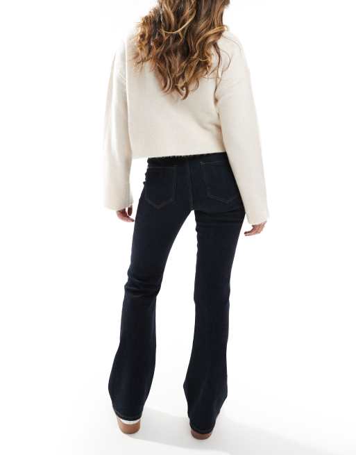 Only - Wauw - Mørkeblå højtaljede jeans med svaj, 2 af 5