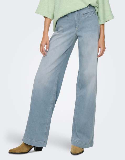 ONLY Wide Fit – Jeans aus Denim in einem speziellen Blaugrau - view 1