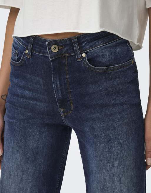ONLY – Wide-Fit-Jeans aus dunkelblauem Denim, 3 von 5