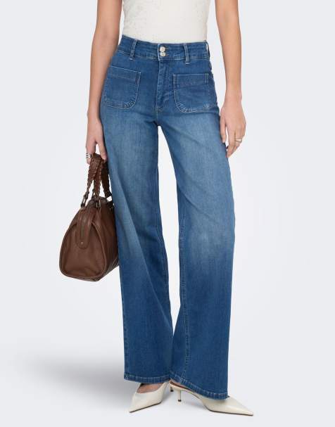 ONLY Wide Fit – Jeans aus mittelblauem Denim - view 1