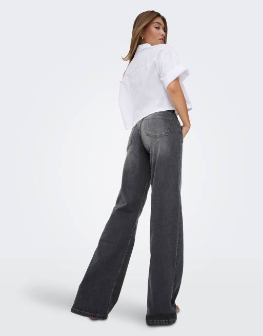ONLY Wide Fit-jeans i grå denim, 2 af 7