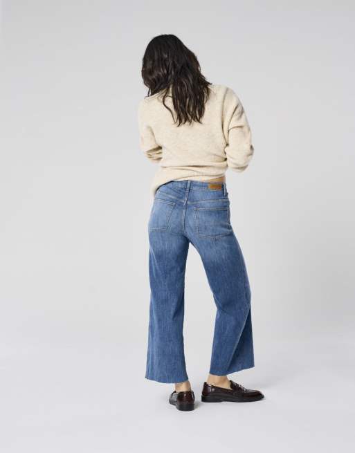 ONLY Wide fit-jeans i mellemblå denim, 3 af 6