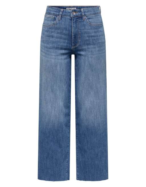ONLY Wide fit-jeans i mellemblå denim, 5 af 6