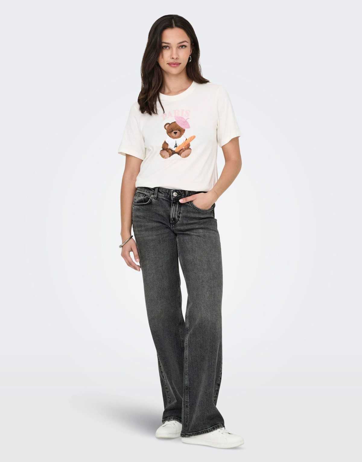 ONLY Wide-fit jeans in dark gray