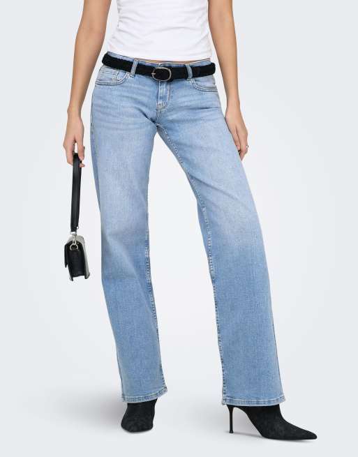 ONLY – Wide-Fit-Jeans in Hellblau, 2 von 7