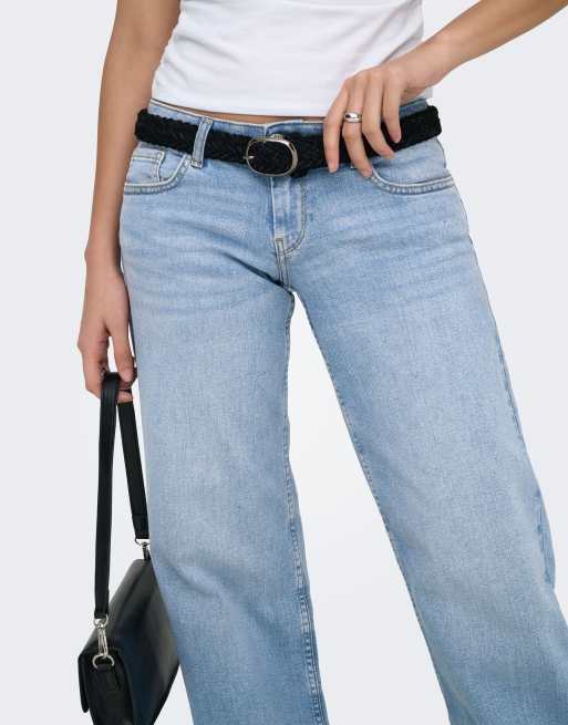 ONLY – Wide-Fit-Jeans in Hellblau, 3 von 7