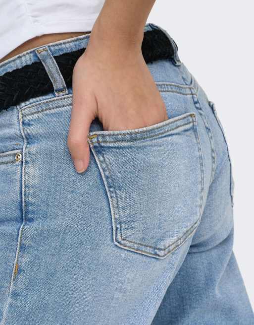 ONLY – Wide-Fit-Jeans in Hellblau, 4 von 7