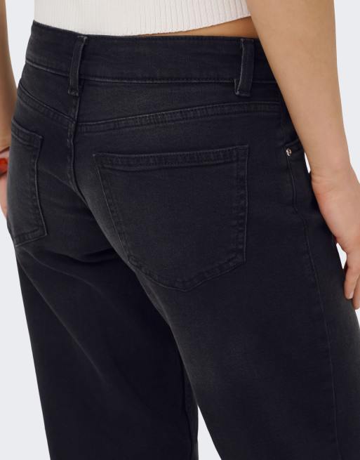 ONLY Wide Fit – Jeans in verwaschenem Schwarz, 4 von 6