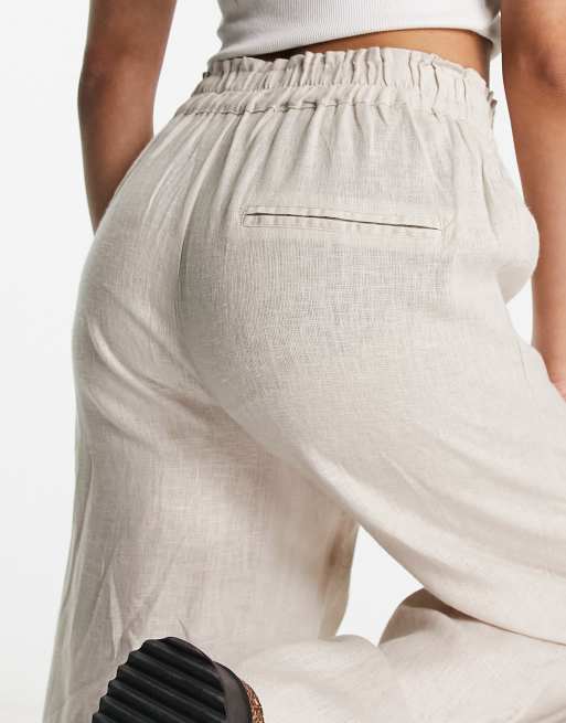 Stone linen trousers on sale ladies