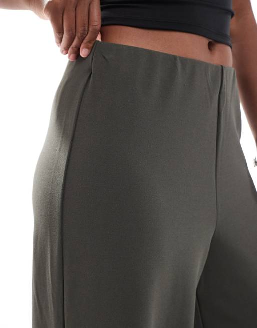 ONLY wide leg tailored pants in dark gray, 5 of 5