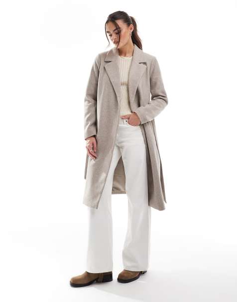 ONLY wrapped formal coat in beige - view 1