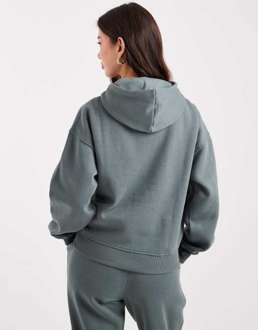 ONLY – Zielona bluza z kapturem z dżerseju, część zestawu, 4 z 4