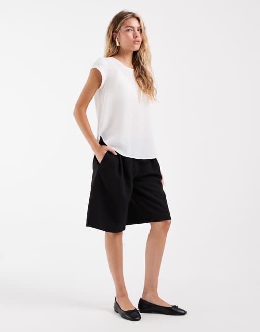 ONLY zip back blouse in white , 4 of 4