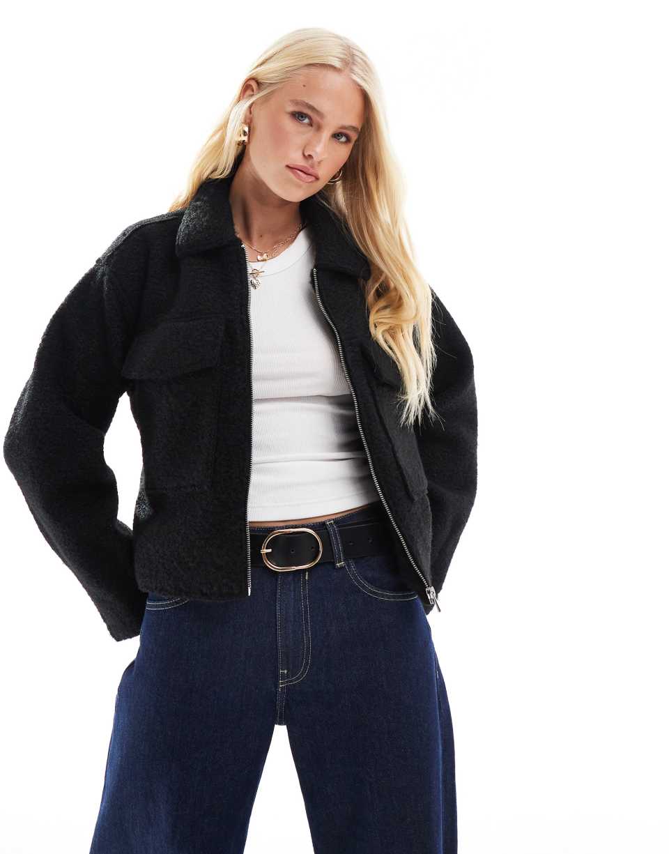 Boucle Zip Jacket