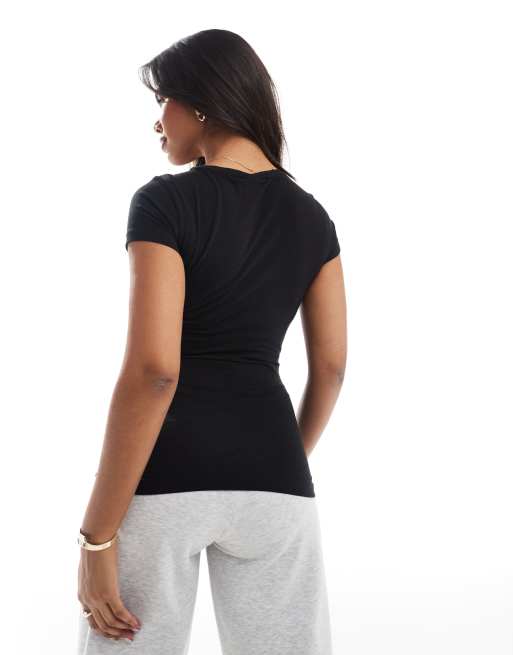 ONLY - Zwangerschapskleding - Set van 2-pack T-shirts met korte mouwen in zwart, 3 van 4