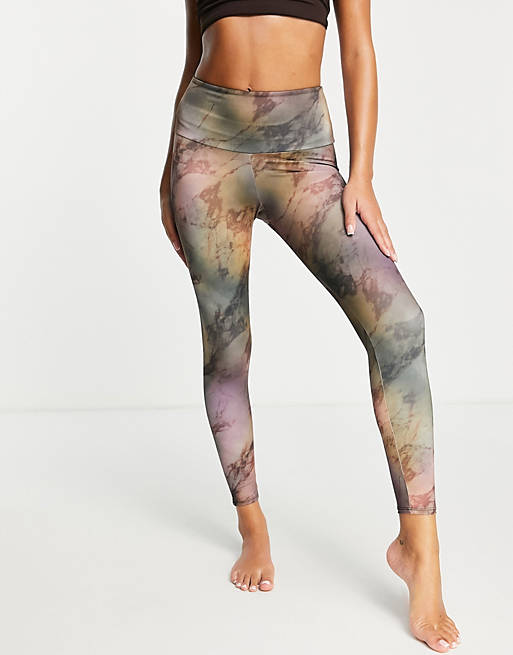 Women Onzie high waisted leggings in interstellar print 