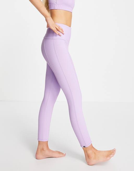 lilac ribbed leggings