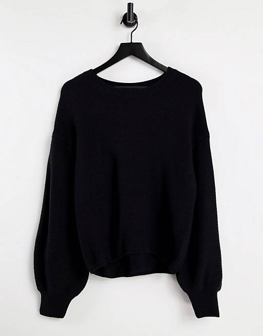 Onzie knitted sweatshirt in black