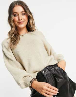 ONZIE Onzie knitted sweatshirt in sand-Neutral