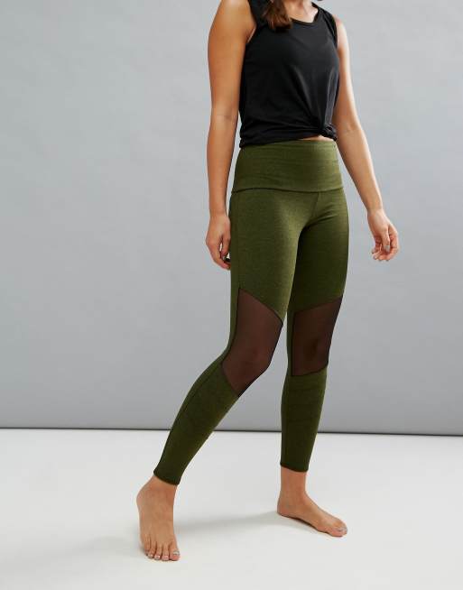 Onzie Mesh Insert Crop Yoga Leggings