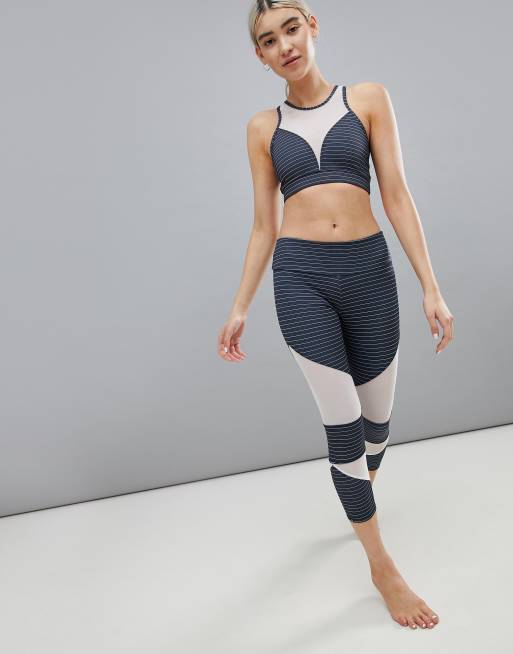 Shape Black Cut Out Panel Sports Leggings