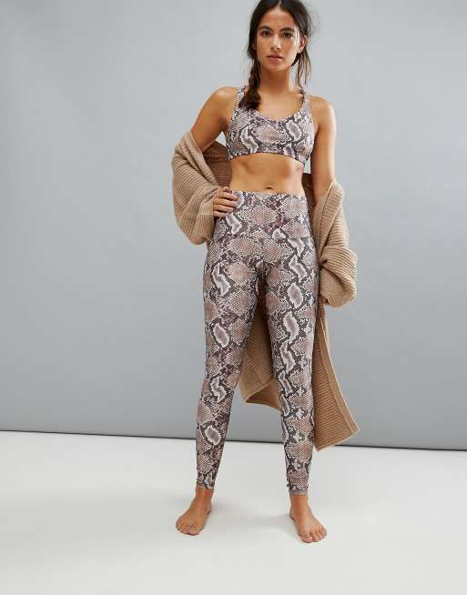 Snake Print Yoga Leggings