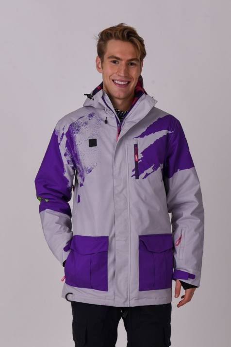 OOSC – Afterparty – Herrenjacke in Lila und Schwarz - view 1