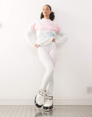 OOSC - Baselayer-Leggings für Damen in verschiedenen Aquarellfarben-Bunt