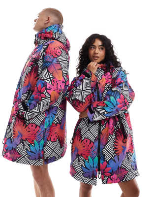 OOSC - Big Poppa - Veste de change avec détails en imitation peau de mouton - Rose/bleu/violet/noir