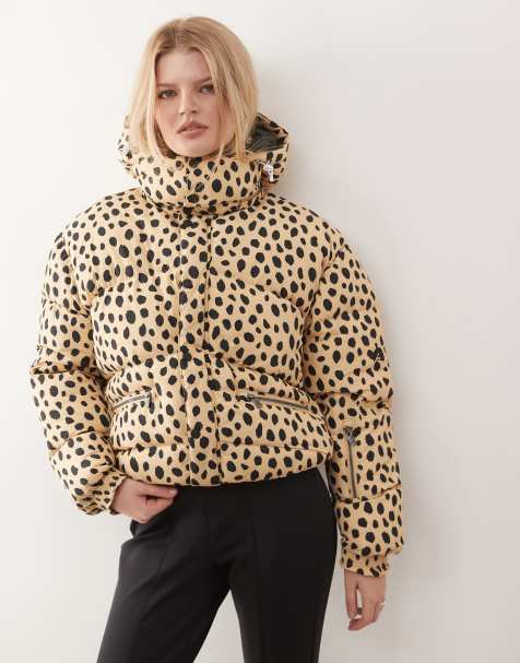 OOSC – Chic – Mehrfarbige Pufferjacke mit Gepardenmuster - view 1