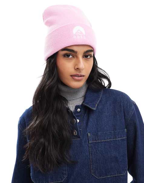 OOSC - Classique - Ski-beanie in stoffig roze - view 1
