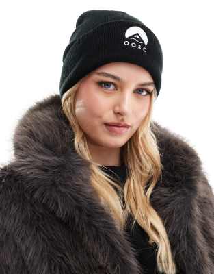 Oosc Classique Ski Beanie With White Logo In Black