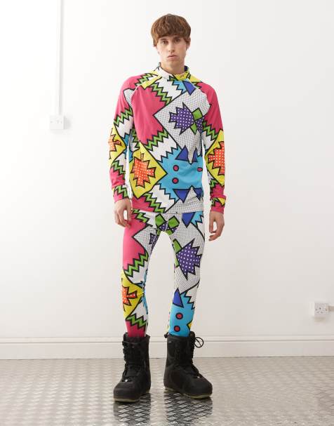 OOSC – Day Tripper – Bunt gemusterte Baselayer-Hose - view 1