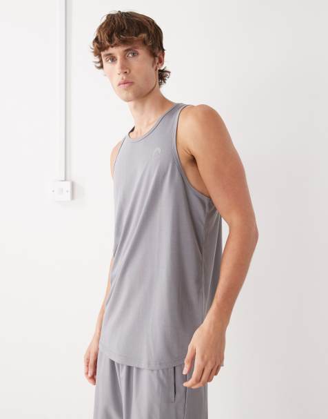 OOSC Elite activewear tank in grey - view 1