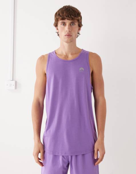 OOSC Elite activewear tank in purple - view 1