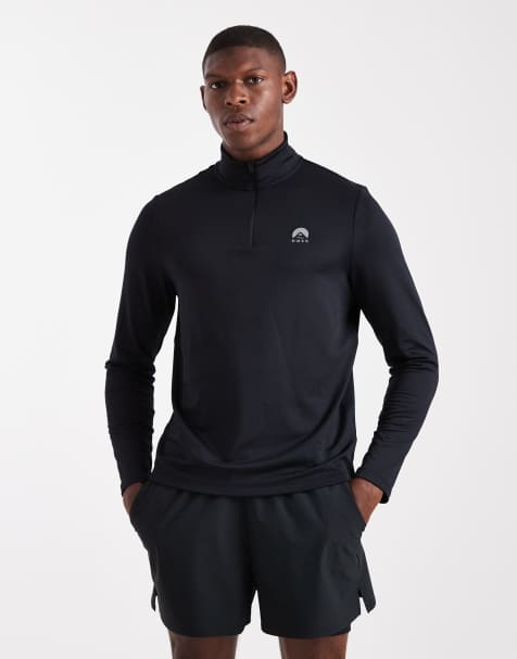 OOSC - Elite Activewear - Top met 1/4 rits in zwart - view 1