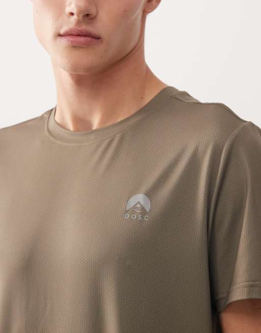 OOSC Elite gym t-shirt in khaki, 2 of 4