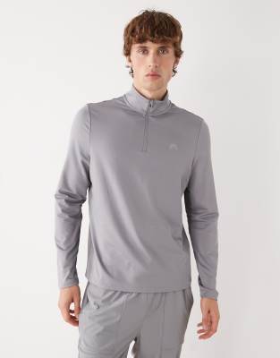 OOSC - Elite - Top de sport à col zippé - Gris
