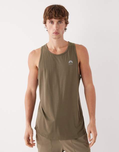 OOSC - Elite - Top senza maniche sportivo kaki da uomo - view 1