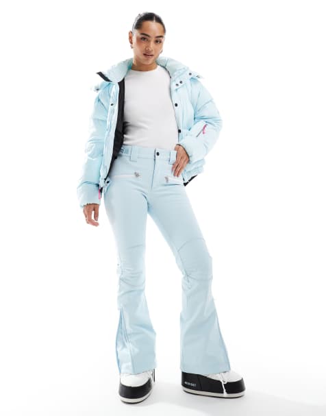 OOSC Ice blue chic ski pants in blue - view 1