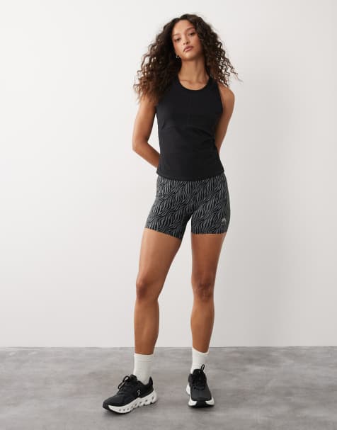 OOSC Infinite high waisted shorts - black tiger in black - view 1