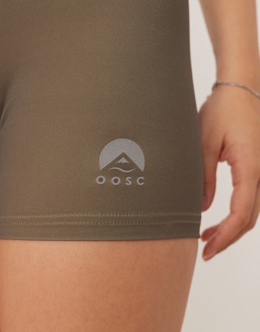 OOSC Infinite high waisted shorts in khaki, 5 of 5