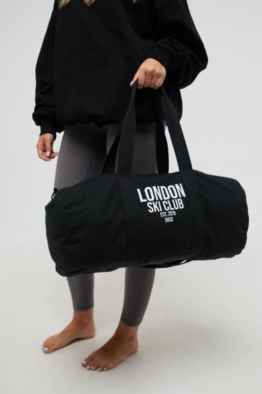 OOSC - London Ski Club - Borsa a sacco da sci nero multicolore