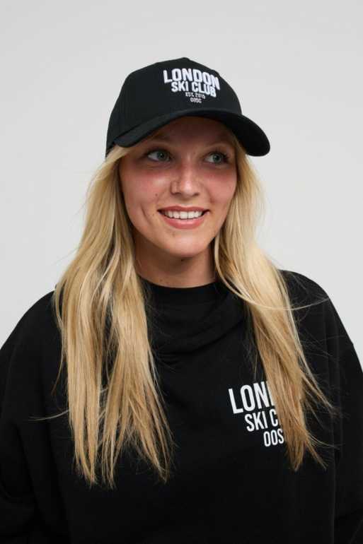 OOSC - London Ski Club - Cappellino da sci nero multicolore