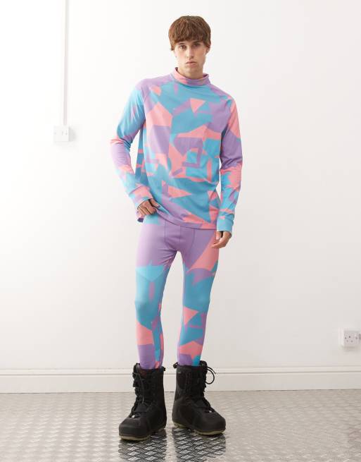 OOSC Men's baselayer top - del mar in multi, 2 of 5