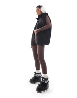 OOSC - Method - Veste de ski sans manches en sherpa - Noir