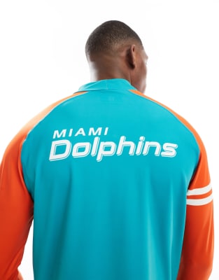 OOSC Miami dolphins OOSC NFL ski baselayer top men’s in multi-Blue