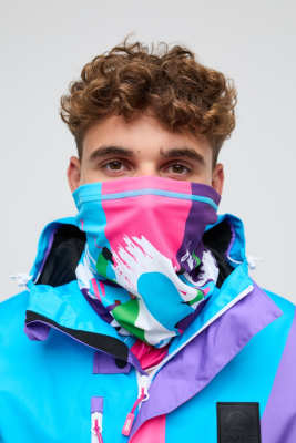 Oosc Neckwarmer - Powder Hound In Pink